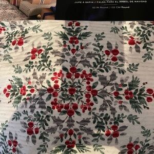 Ralph Lauren Festive Tree Skirt - Red and Green